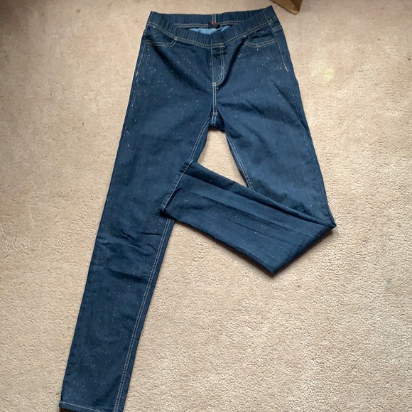 Dark Blue Sparkly Jeans - Picture 1 of 3
